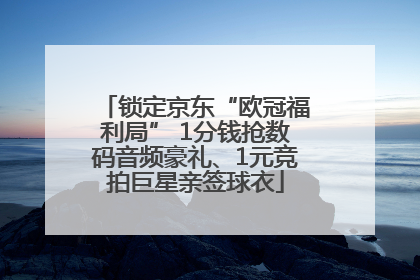 锁定京东“欧冠福利局” 1分钱抢数码音频豪礼、1元竞拍巨星亲签球衣