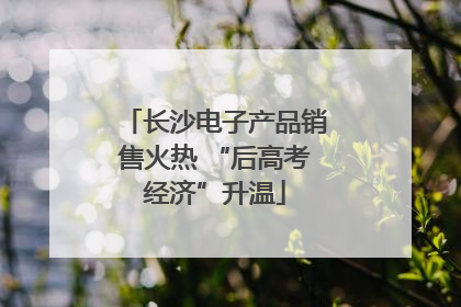 长沙电子产品销售火热 “后高考经济”升温