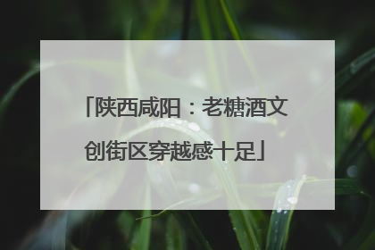 陕西咸阳：老糖酒文创街区穿越感十足