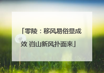 零陵：移风易俗显成效 岿山新风扑面来