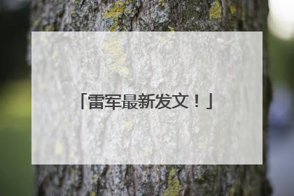 雷军最新发文！