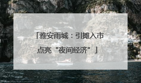 雅安雨城：引摊入市 点亮“夜间经济”