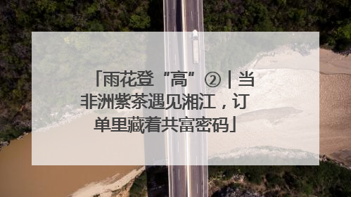 雨花登“高”②｜当非洲紫茶遇见湘江，订单里藏着共富密码