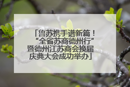鲁苏携手谱新篇！“全省苏商德州行”暨德州江苏商会换届庆典大会成功举办