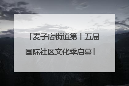 麦子店街道第十五届国际社区文化季启幕