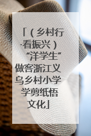 （乡村行·看振兴）“洋学生”做客浙江义乌乡村小学 学剪纸悟文化