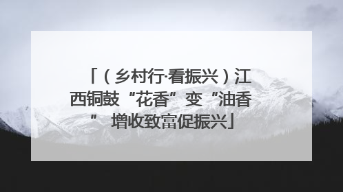 （乡村行·看振兴）江西铜鼓“花香”变“油香” 增收致富促振兴