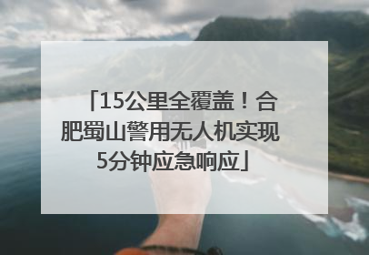 15公里全覆盖！合肥蜀山警用无人机实现5分钟应急响应