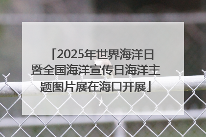 2025年世界海洋日暨全国海洋宣传日海洋主题图片展在海口开展