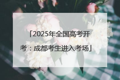 2025年全国高考开考：成都考生进入考场