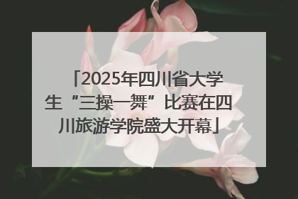 2025年四川省大学生“三操一舞”比赛在四川旅游学院盛大开幕