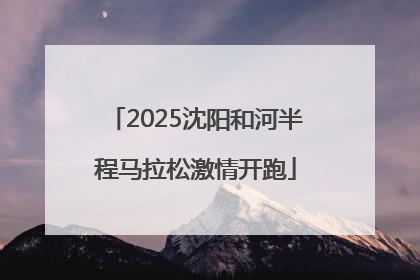 2025沈阳和河半程马拉松激情开跑