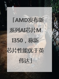 AMD发布新系列AI芯片MI350，称新芯片性能优于英伟达